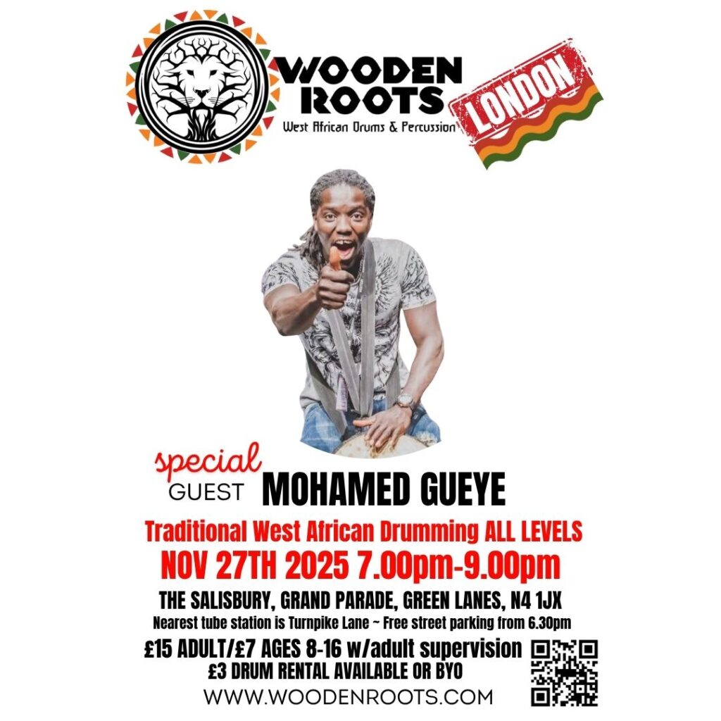 Djembe drumming, London, Mohammed Gueye